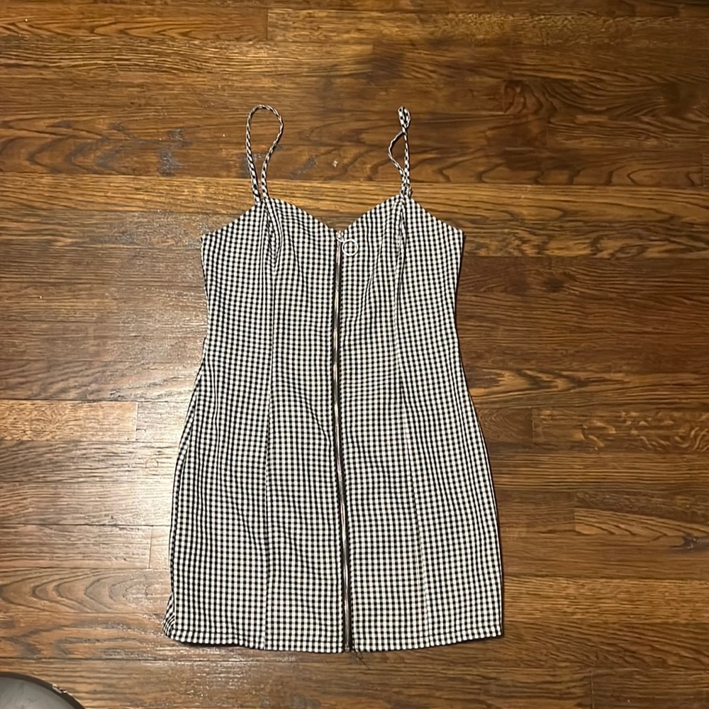 Black & White Plaid Dress
